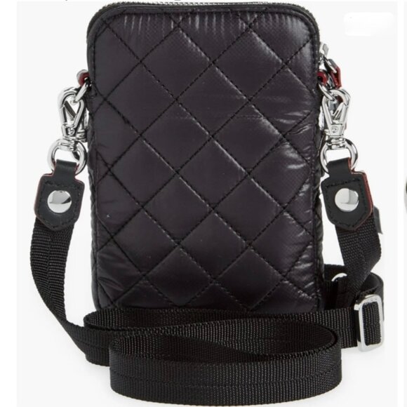 MZ WALLACE MINI BLACK QUILTED CROSSBODY BAG NWOT - Picture 1 of 12